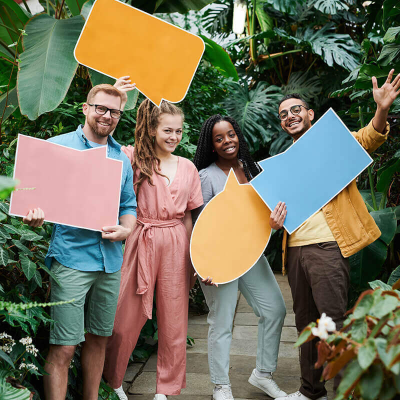 Urban cityscape at sunset